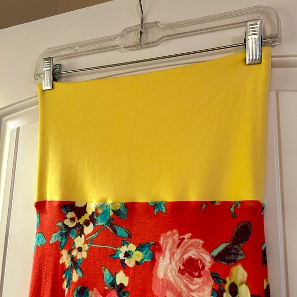 Filthy Mouth Strapless Maxi Dress.  Size Small. - Picture 4 of 7